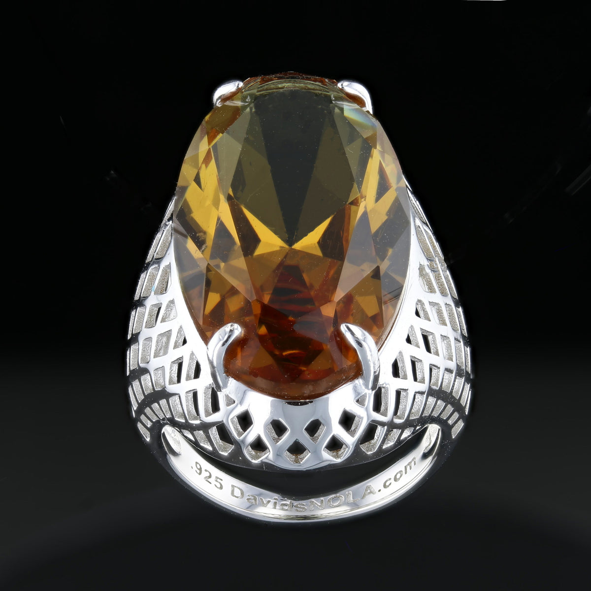 VooDooStone Statement Ring in Sterling Silver