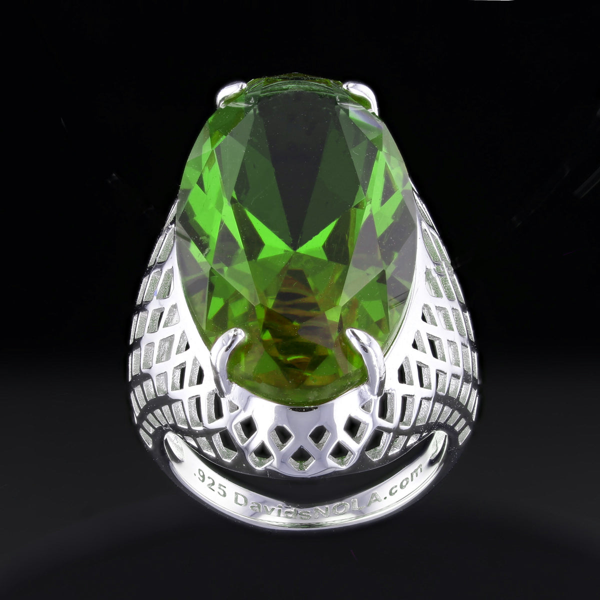 VooDooStone Statement Ring in Sterling Silver