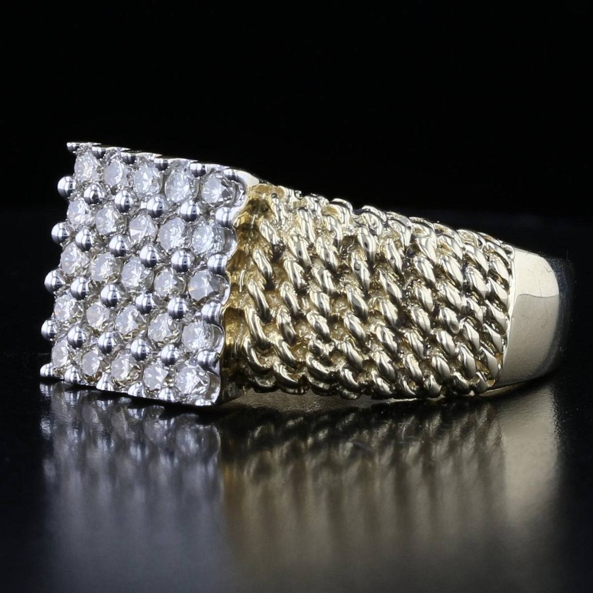 Vintage Diamond Cluster Ring