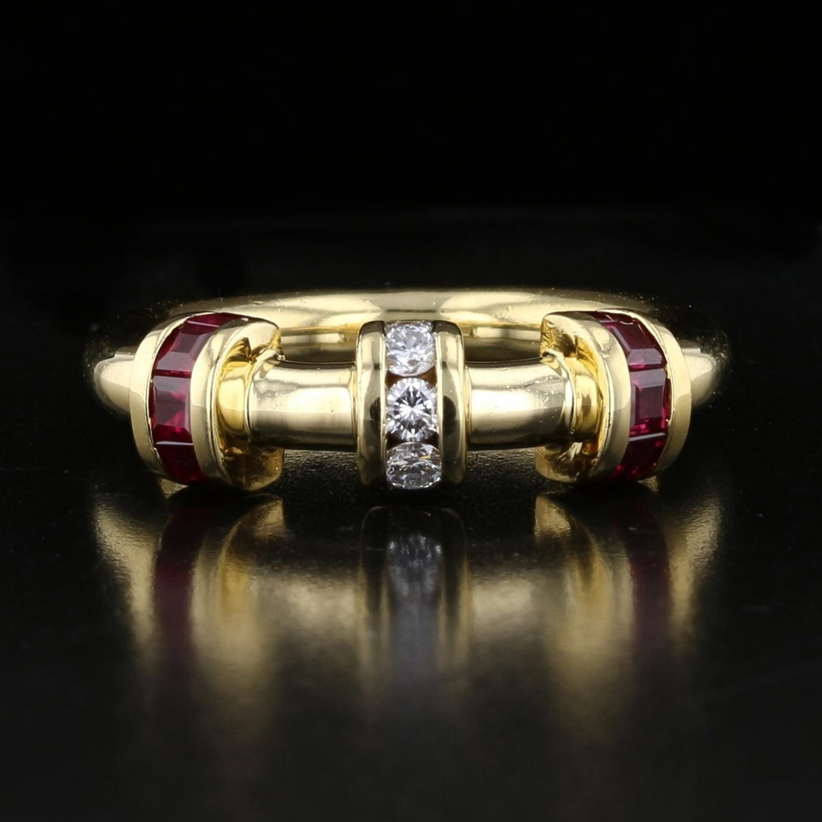 Vintage Ruby and Diamond Ring