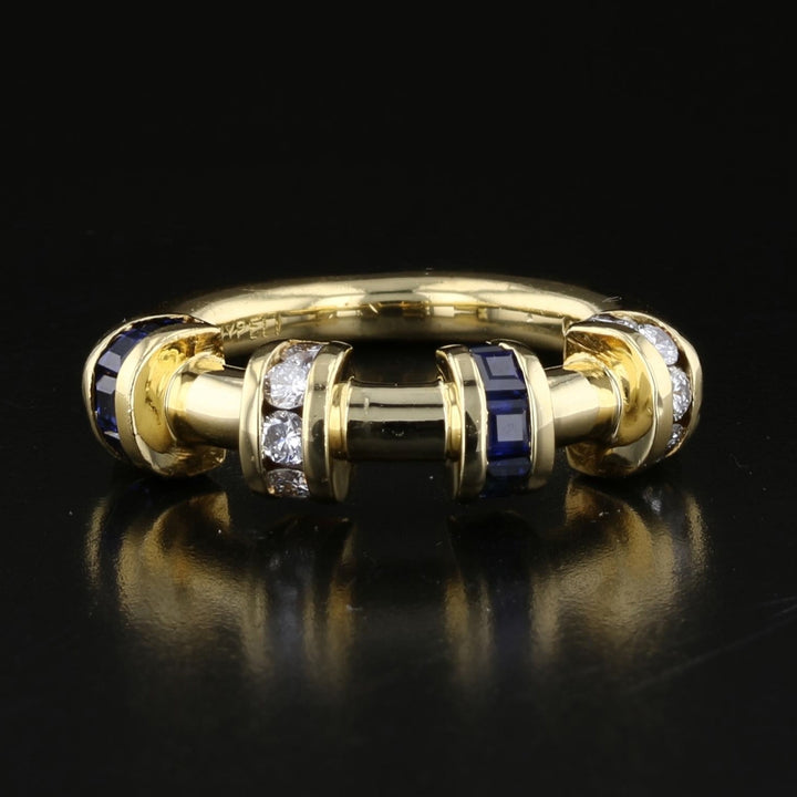 Vintage Sapphire and Diamond Ring