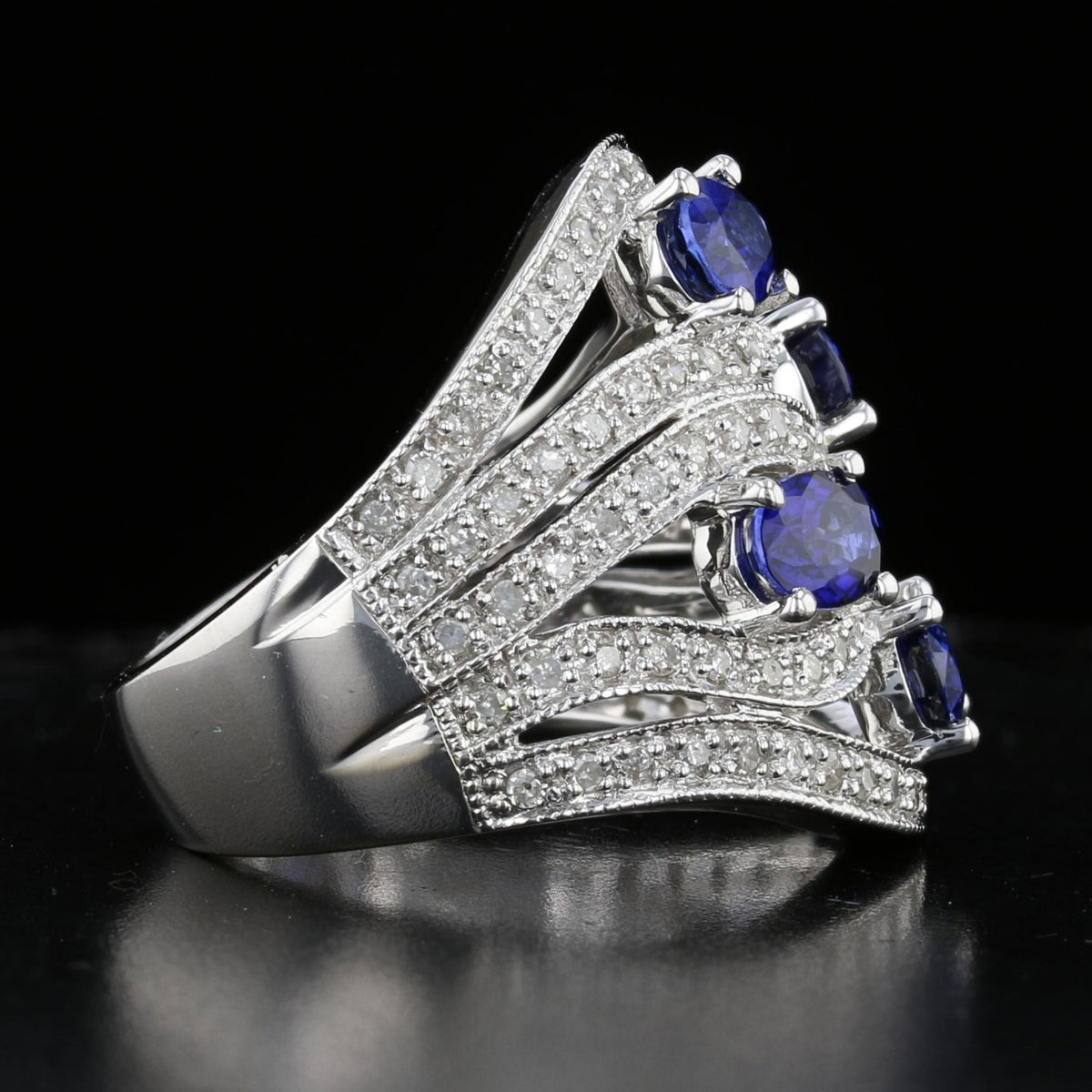 Vintage Sapphire Diamond Ring