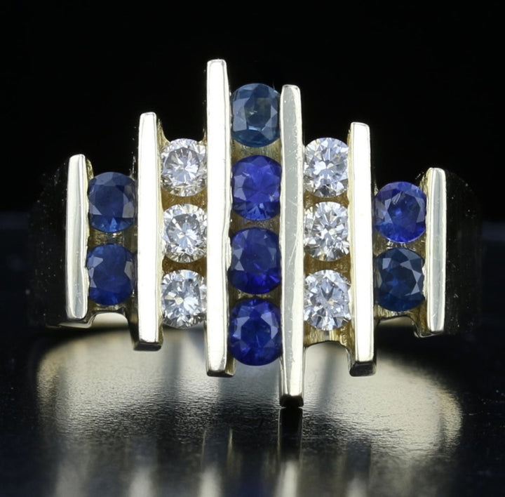 Vintage Sapphire & Diamond Ring