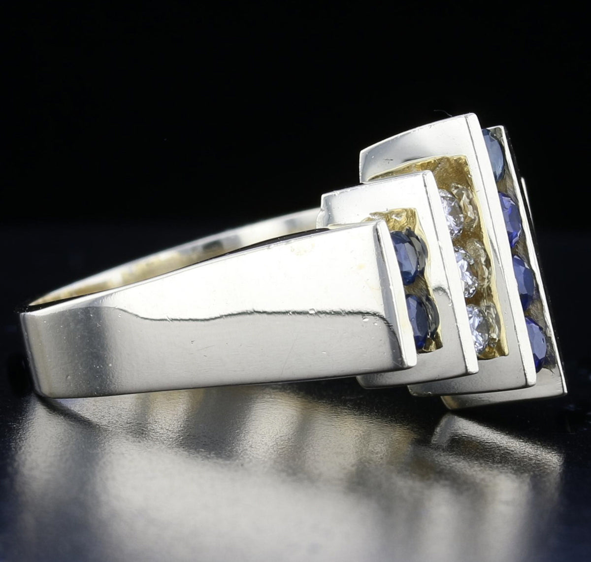 Vintage Sapphire & Diamond Ring