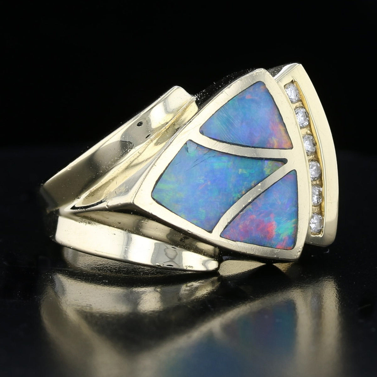 Opal Diamond Ring