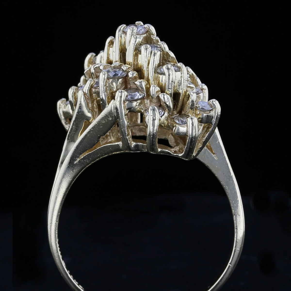 Diamond Cluster Ring