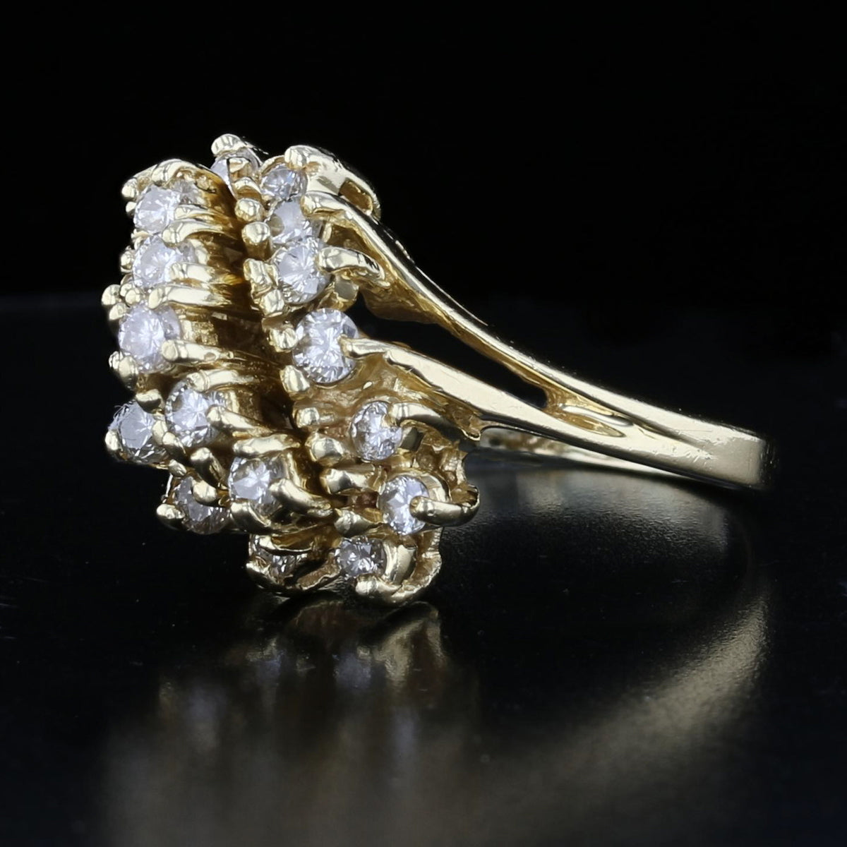 Diamond Cluster Ring