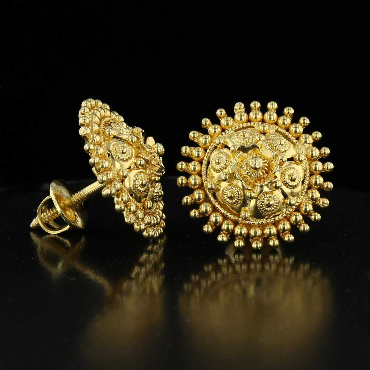 Vintage Ruby Diamond Studs