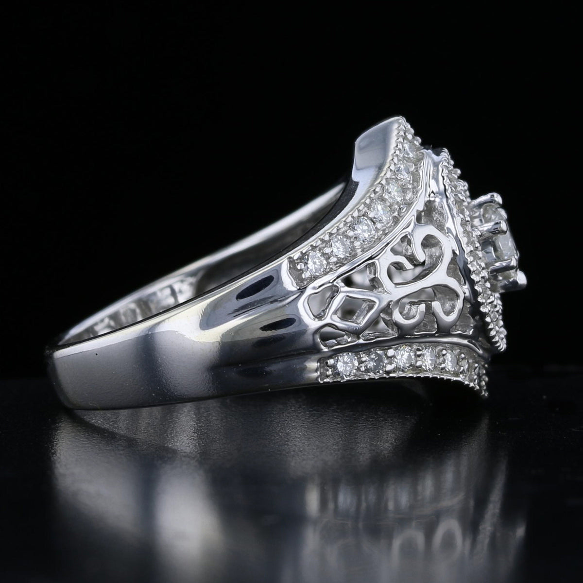 Vintage Diamond Halo Ring