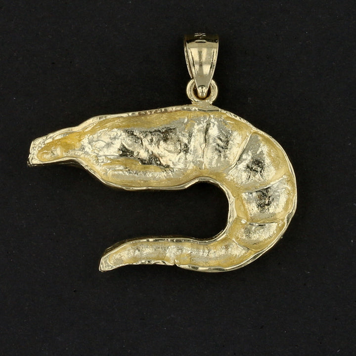 Vintage 14K Yellow Gold Shrimp Pendant