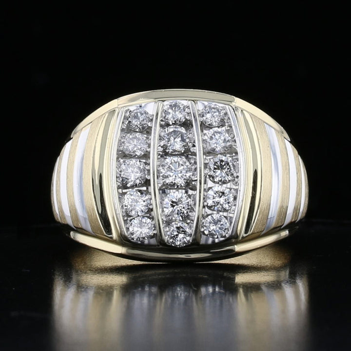Vintage Diamond Cluster Statement Ring