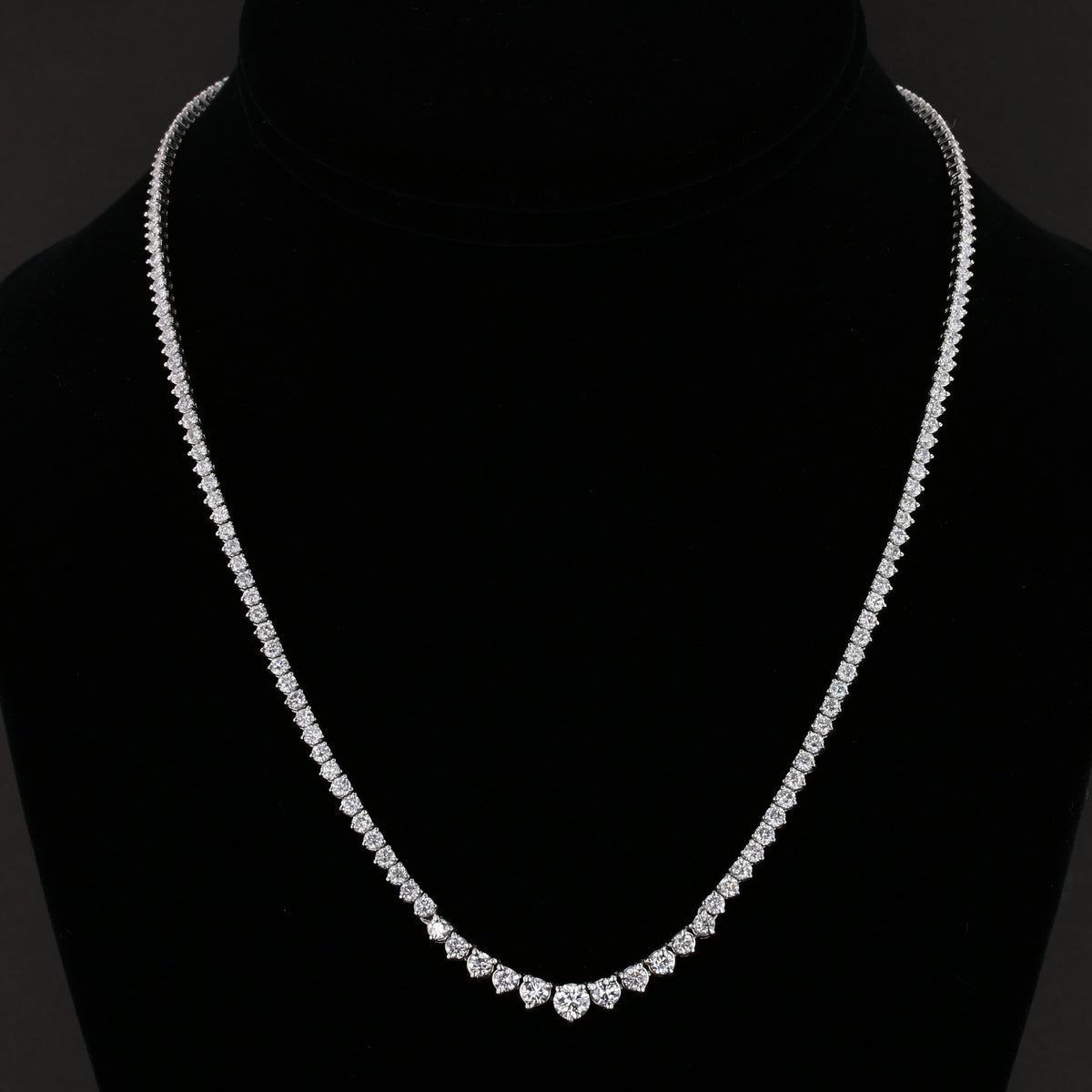 Graduate Diamond Tennis Necklace