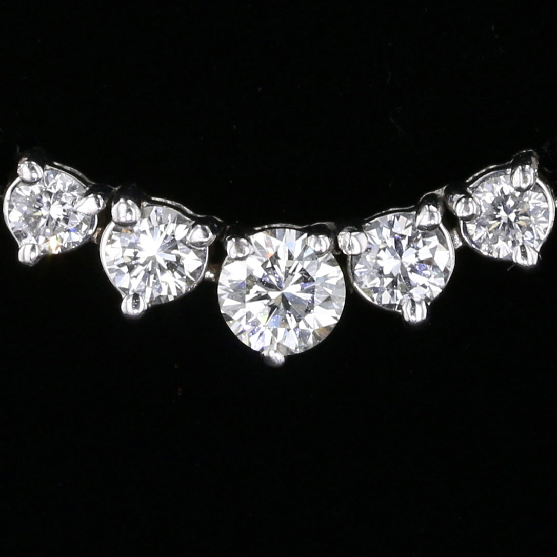 Graduate Diamond Tennis Necklace