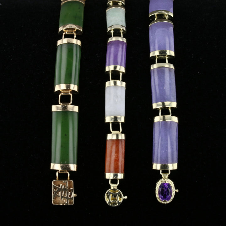 Multi Color Jade Bracelet