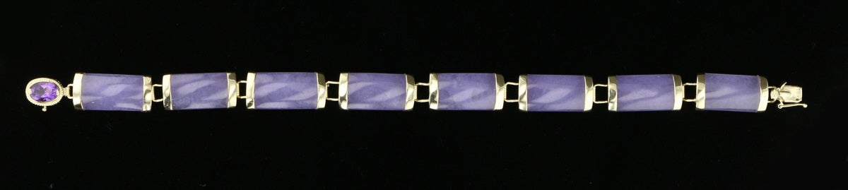 Purple Jade Bracelet