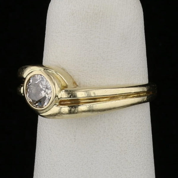 Tiny Diamond Solitaire Ring Size 3