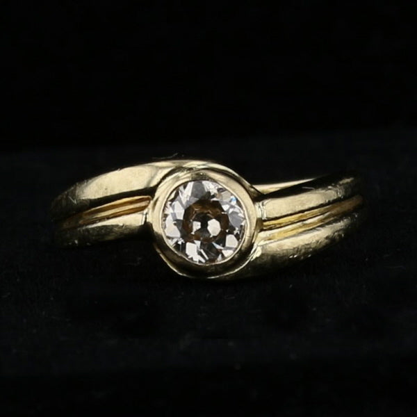 Tiny Diamond Solitaire Ring Size 3