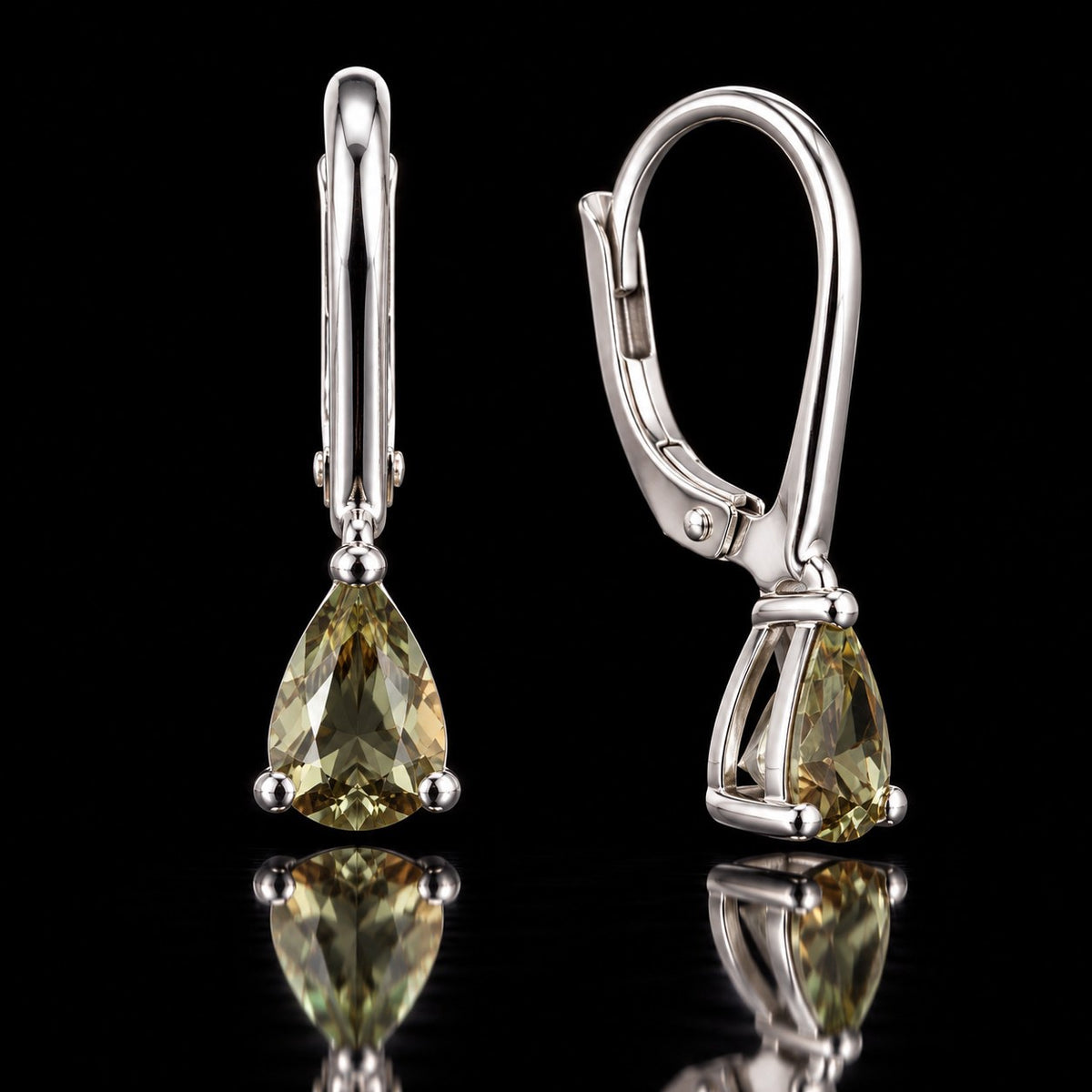 The same VooDooStone earrings under different light, third color. Item 894768.