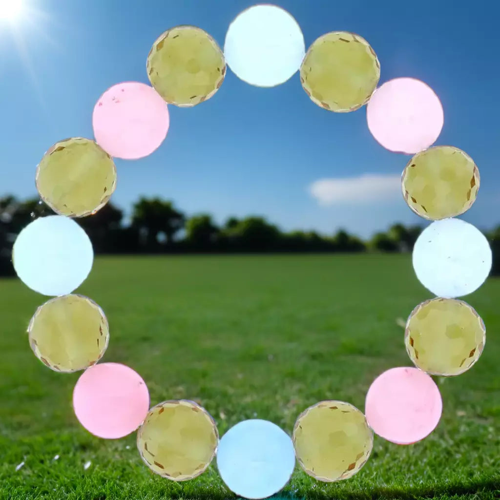 Cotton Candy Aquamarine VooDoostone Bracelet for Kids (Ages 3-5)