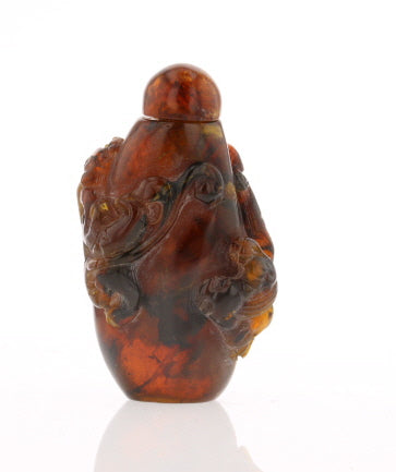 Antique Baltic Amber Snuff Bottle