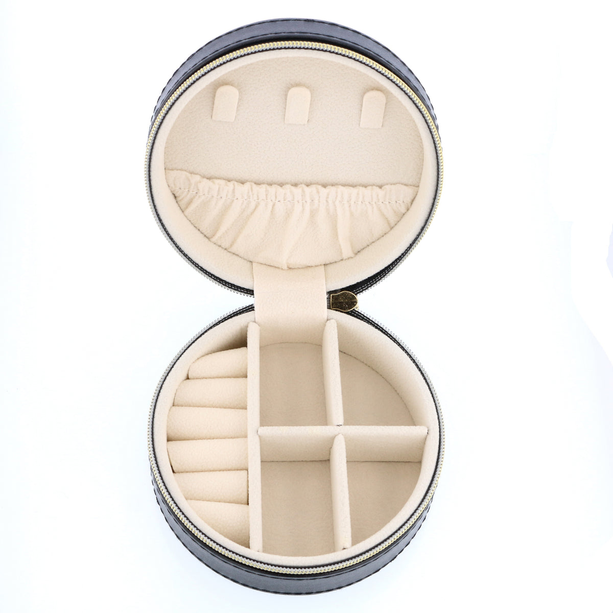 Elegant Travel Zipper Jewelry Box