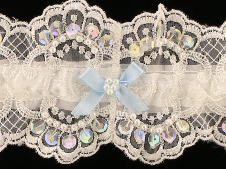 Elegant Guipure Crochet Lace Garter | Handmade