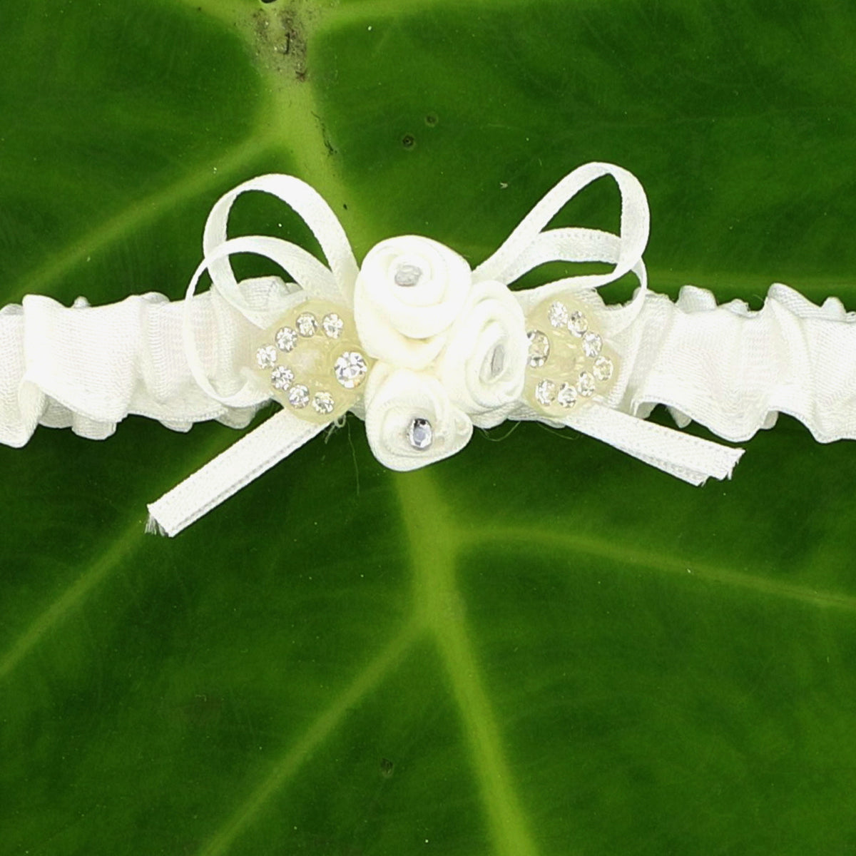 Elevate Your Special Day with our Stunning Embroidered Tulle Lace Bridal Garter