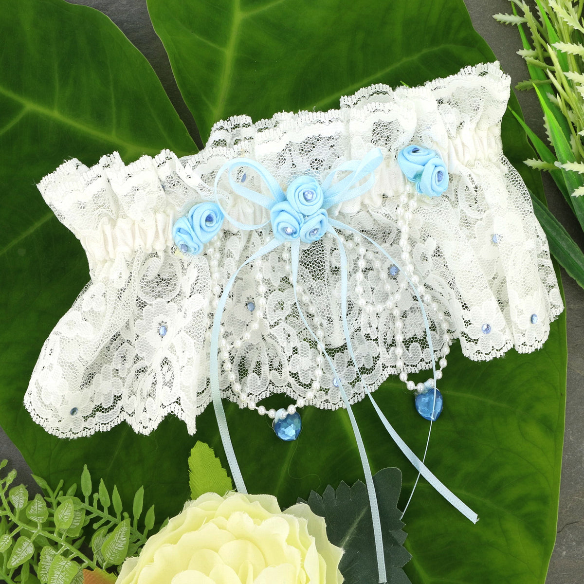 Timeless Beauty: Ivory Nottingham Lace Bridal Garter