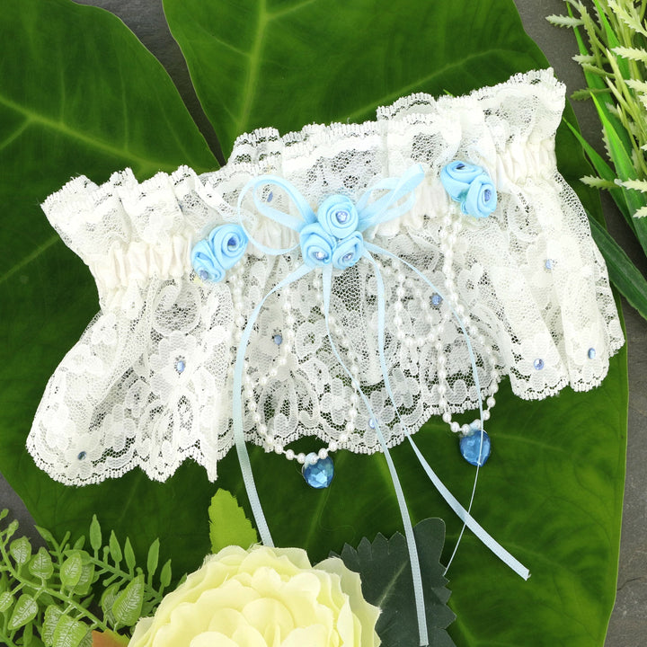 Timeless Beauty: Ivory Nottingham Lace Bridal Garter