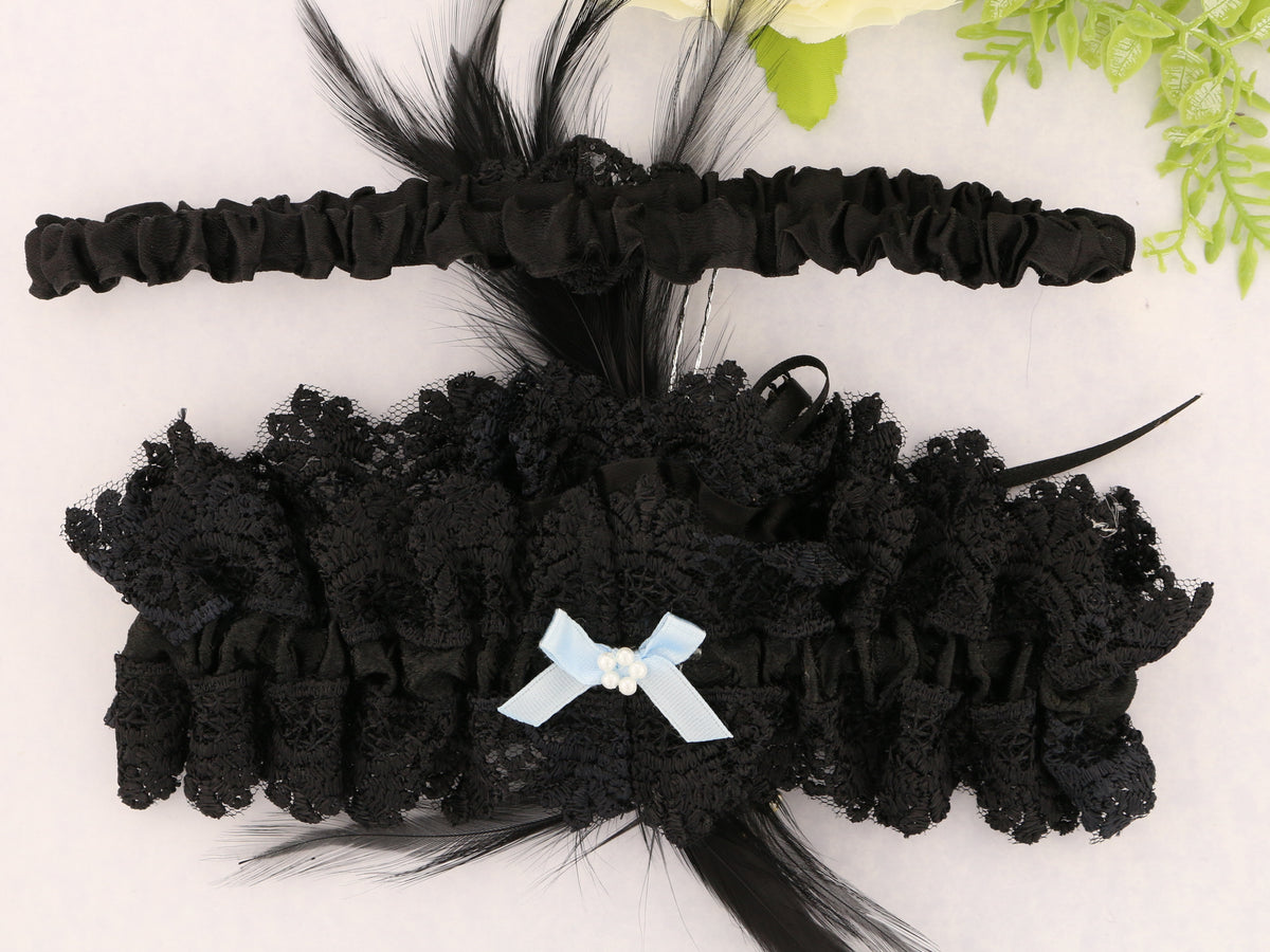 Fab Sexy Black Guipure Lace Garter