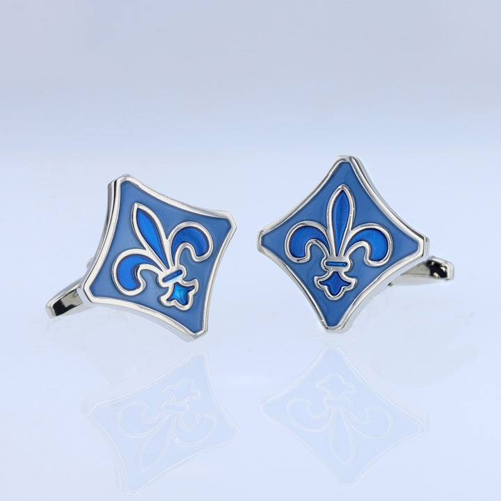 Large Blue Fleur dis Lis