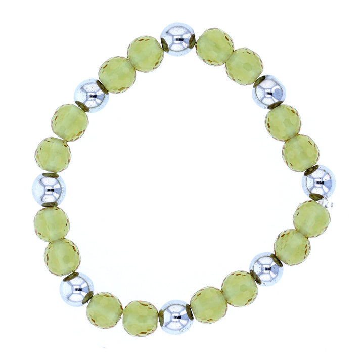 VooDooStone and Hematite Bead Bracelet for Kids (Ages 6-8)