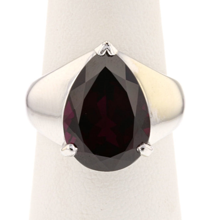 Pear Shape Garnet Ring