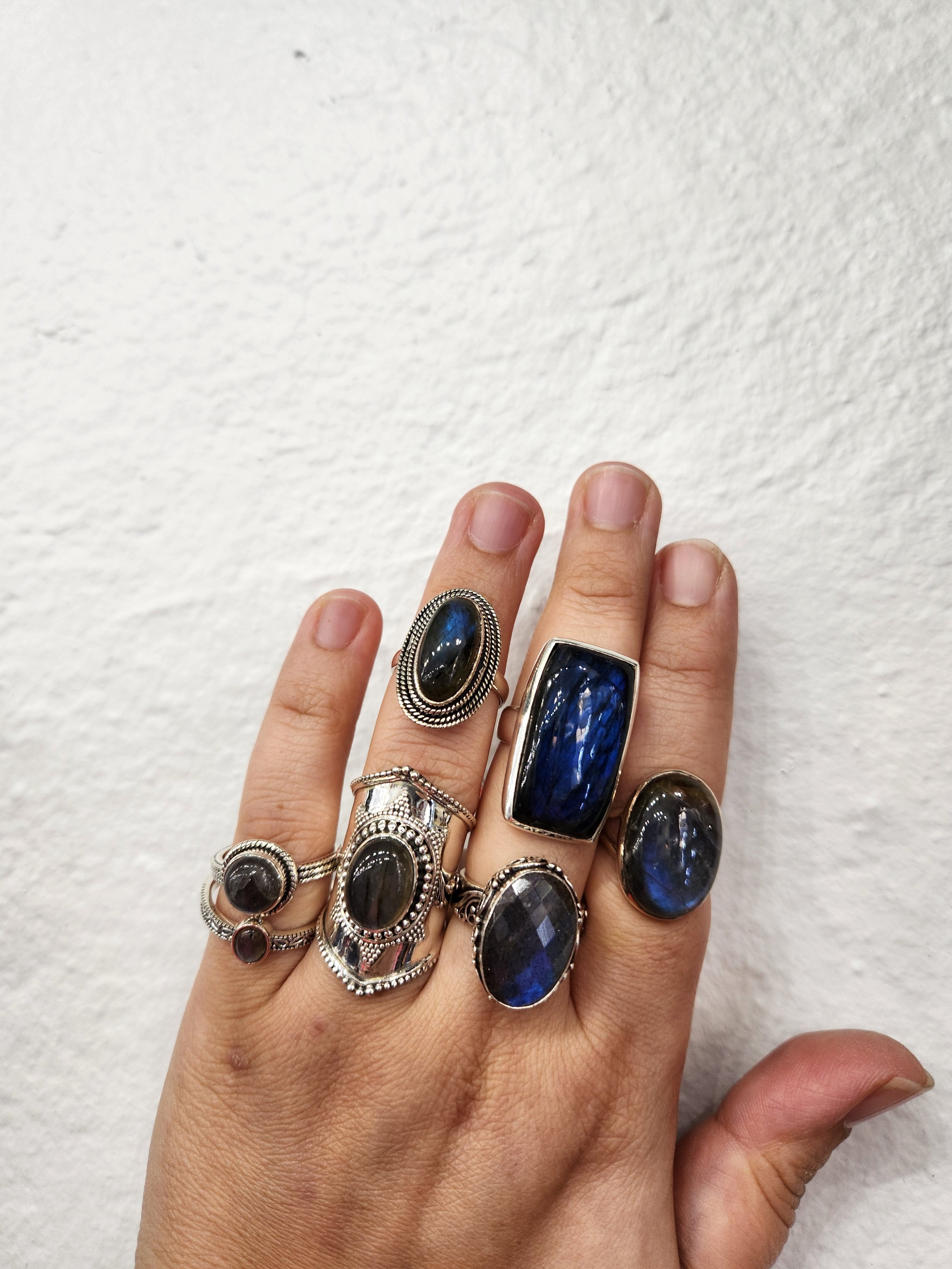 Labradorite Ring Selection - CONTACT US FOR CURRENT STOCK - David's Antiques & Jewelry