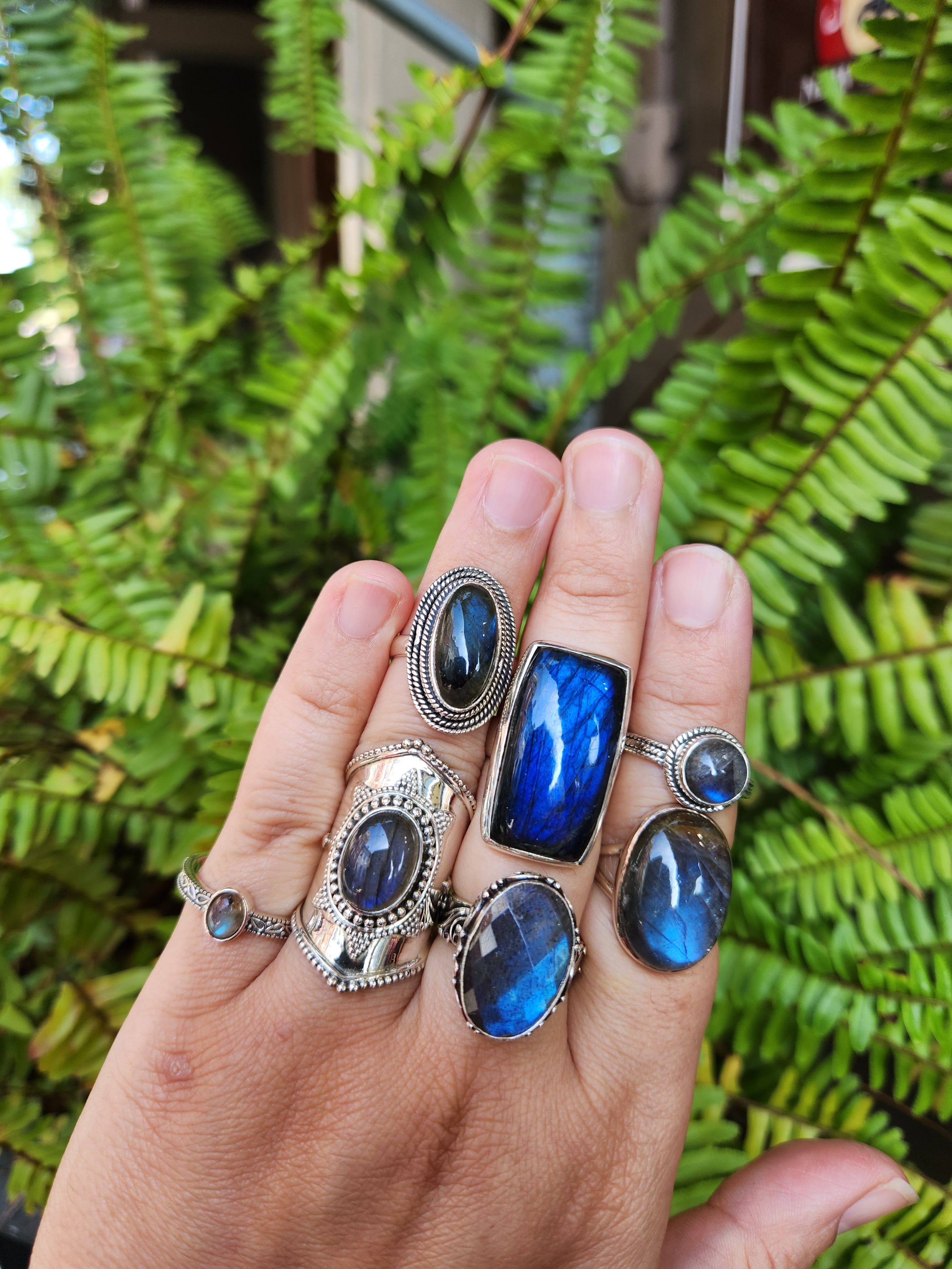Labradorite Ring Selection - CONTACT US FOR CURRENT STOCK - David's Antiques & Jewelry