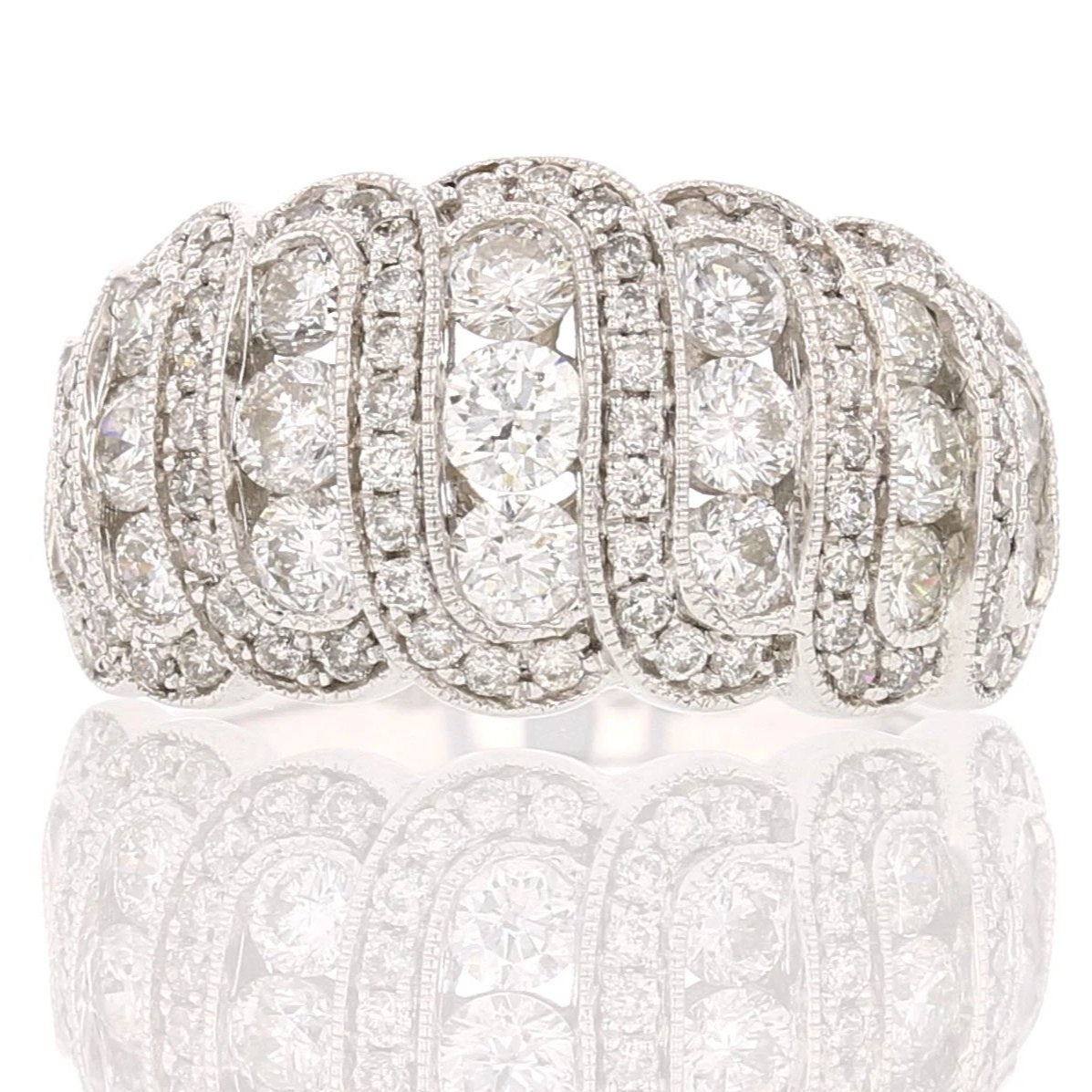 14k White Gold Diamond Ring