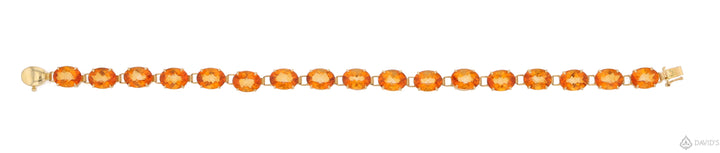 Intense Orange Spessartite Mandarin Garnet Bracelet