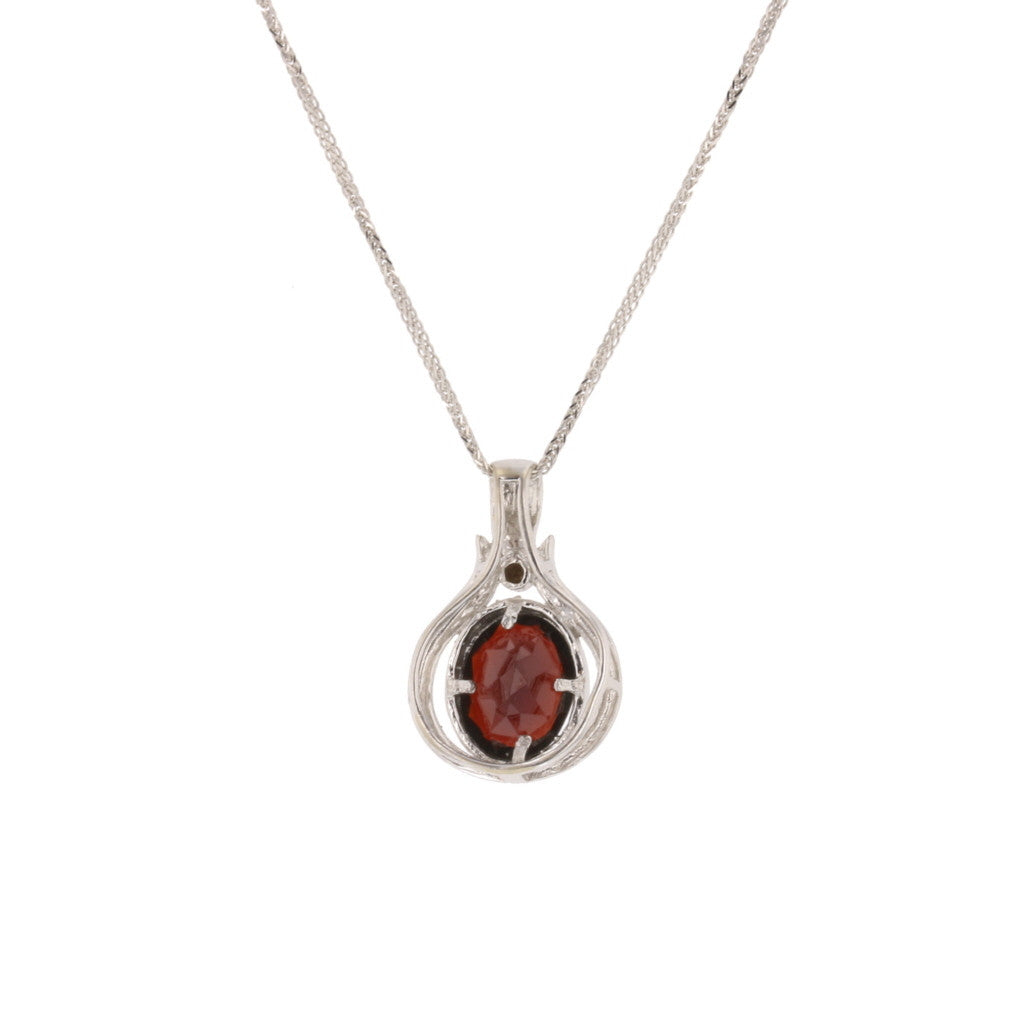 Oval Garnet Pendant - David's Antiques & Jewelry