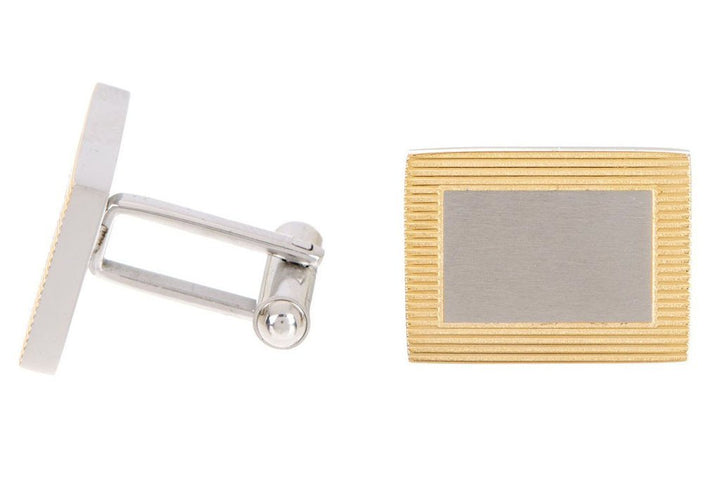 Gold Plated Frame Cuff Links