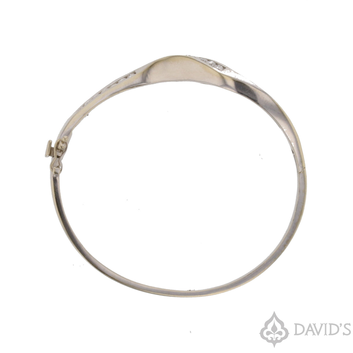 Diamond Cuff in 14k White Gold