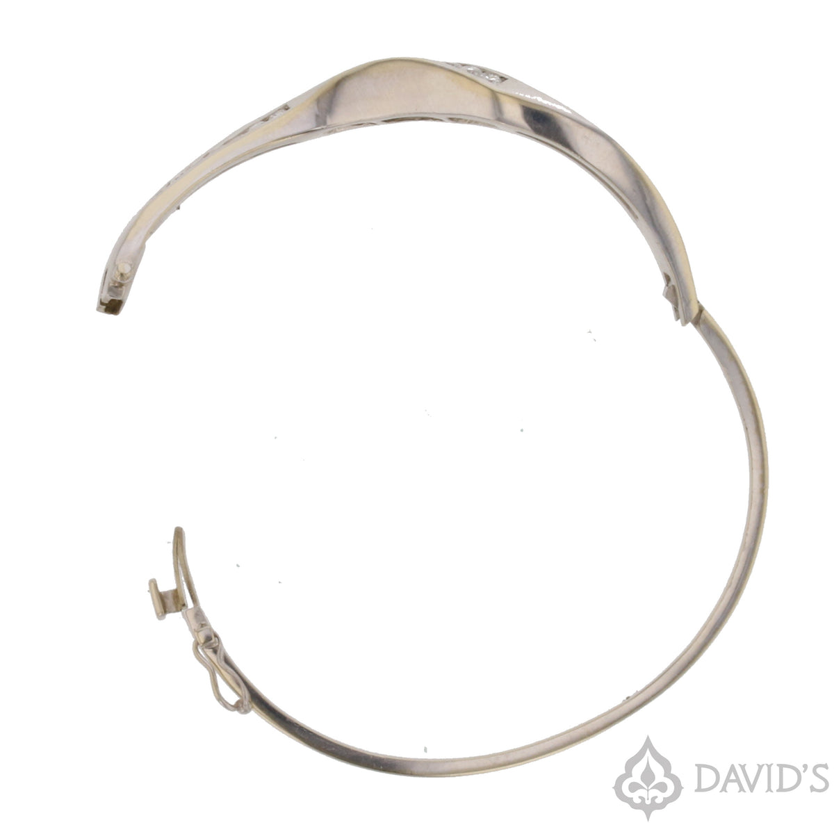 Diamond Cuff in 14k White Gold