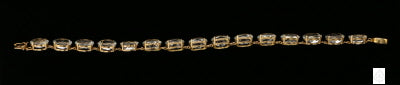 Aquamarine Oval Cut Gold Bracelet