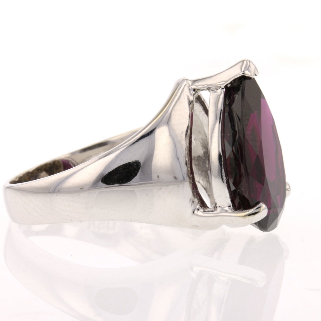 Pear Shape Garnet Ring