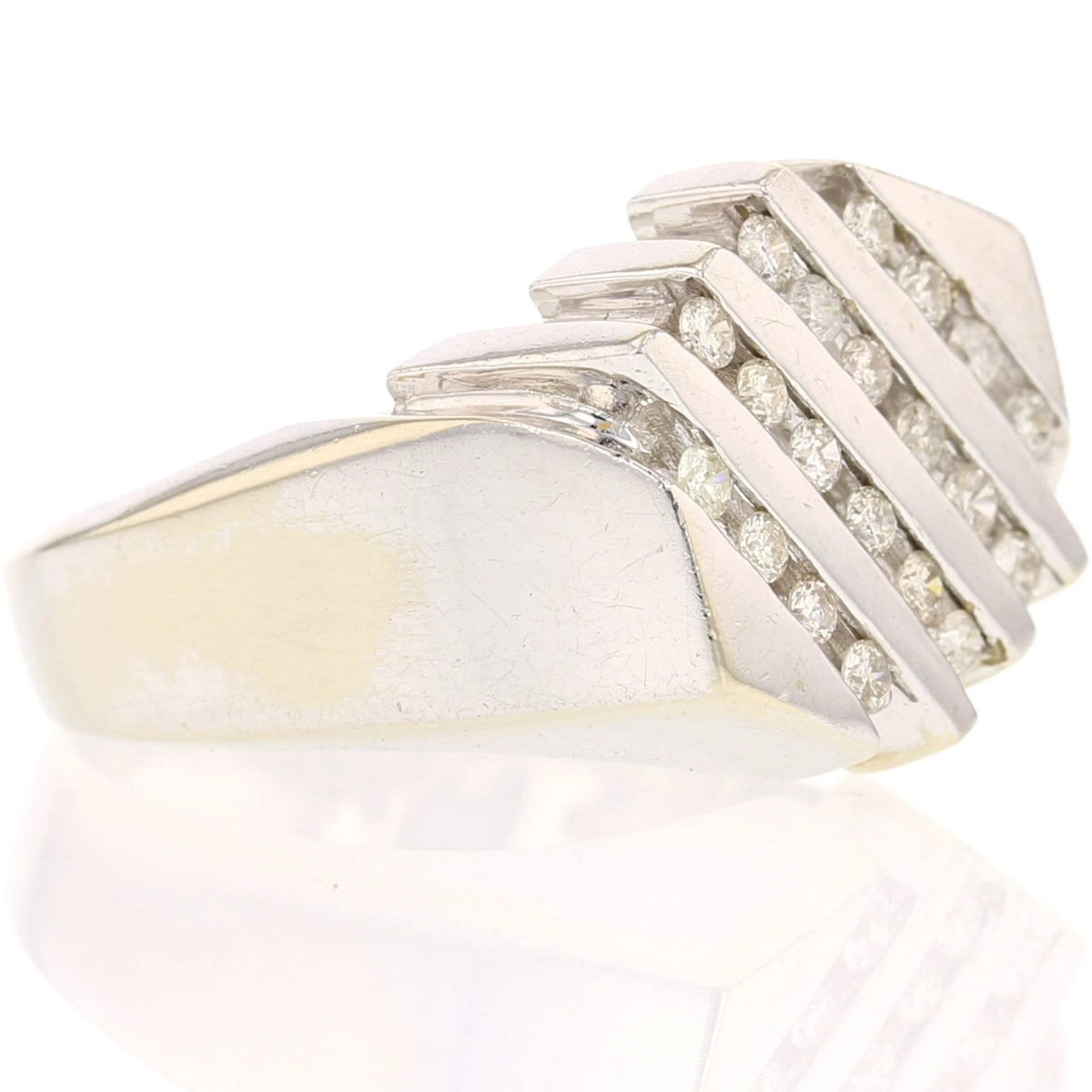 14k White Gold Diamond Ring