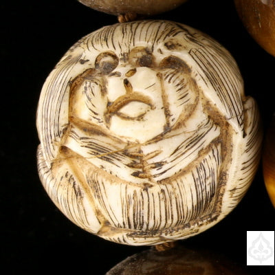 One of the netsuki beads close up