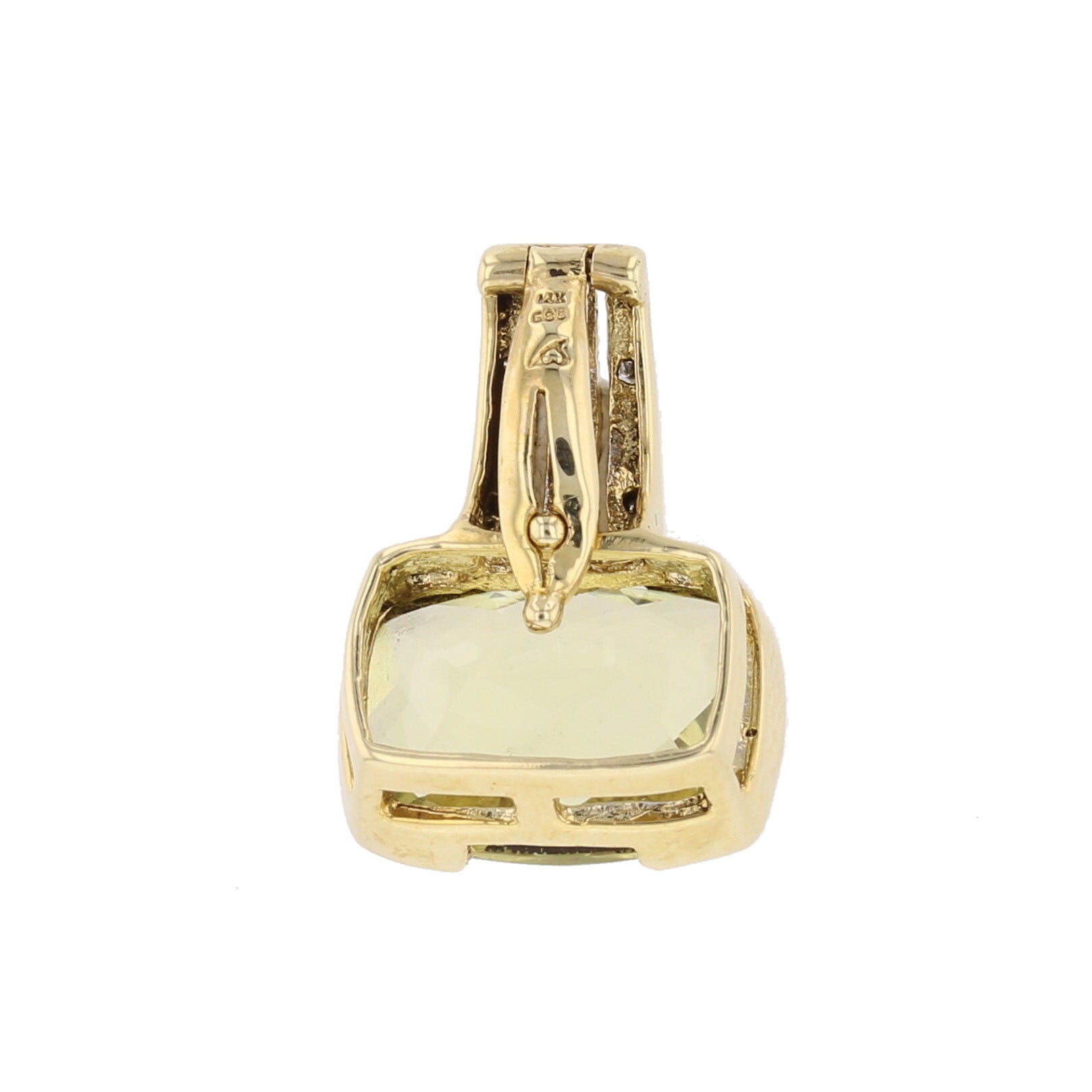 Citrine & Diamond Pendant - David's Antiques & Jewelry
