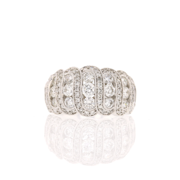 14k White Gold Diamond Ring