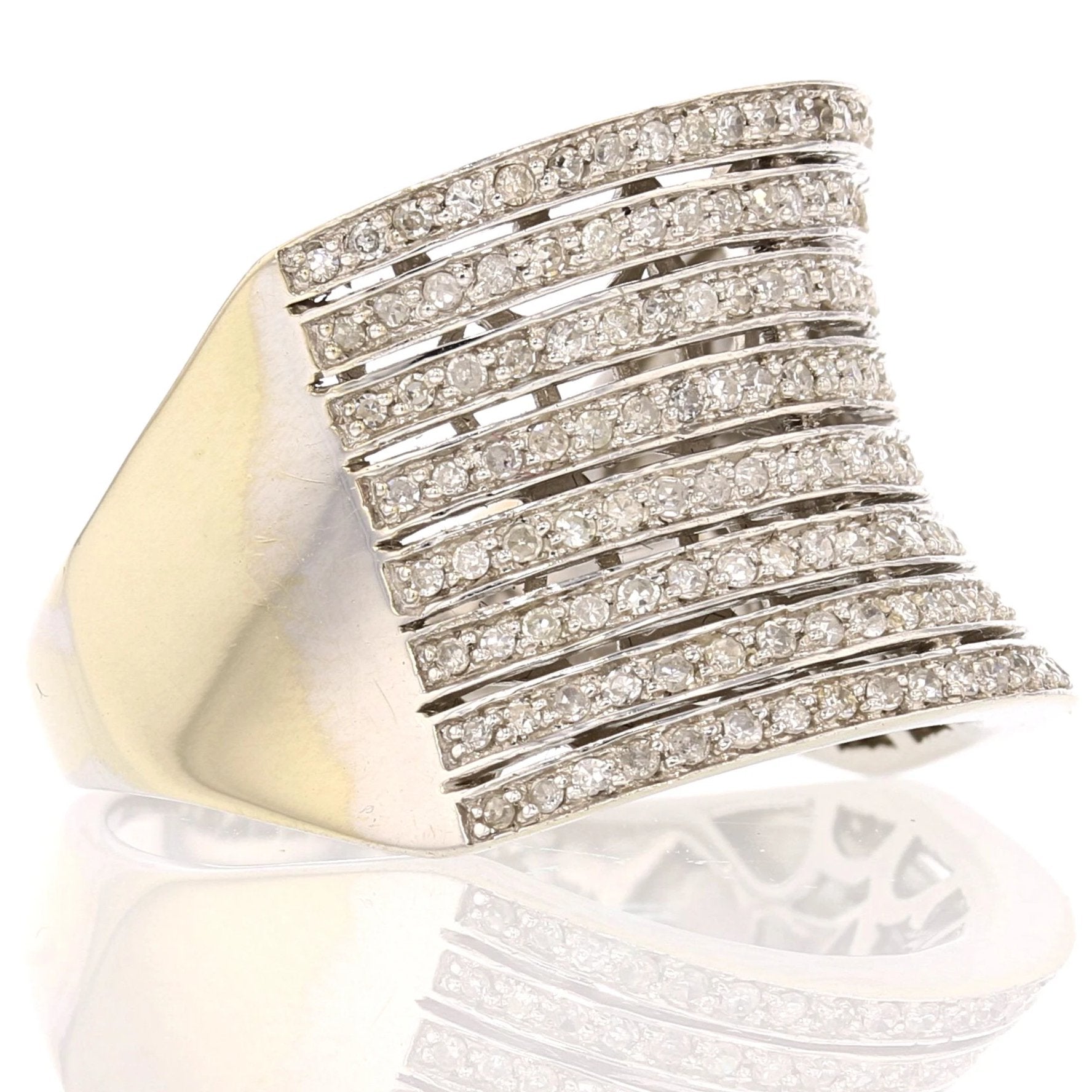 14k White Gold Diamond Ring - David's Antiques & Jewelry