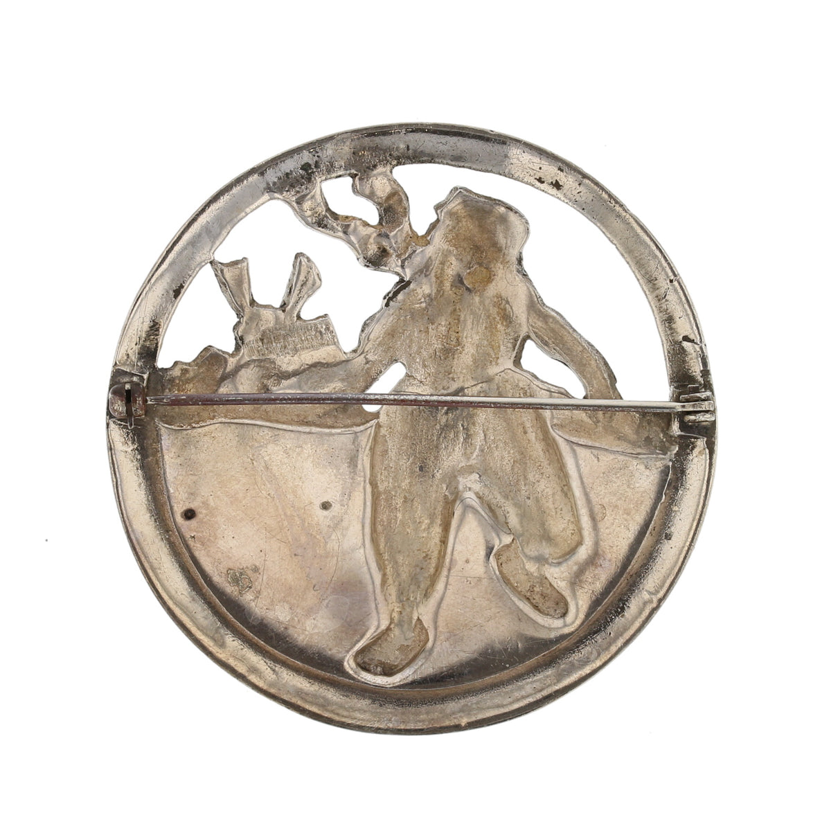 Victorian Sterling Silver Fairy Tale Brooch