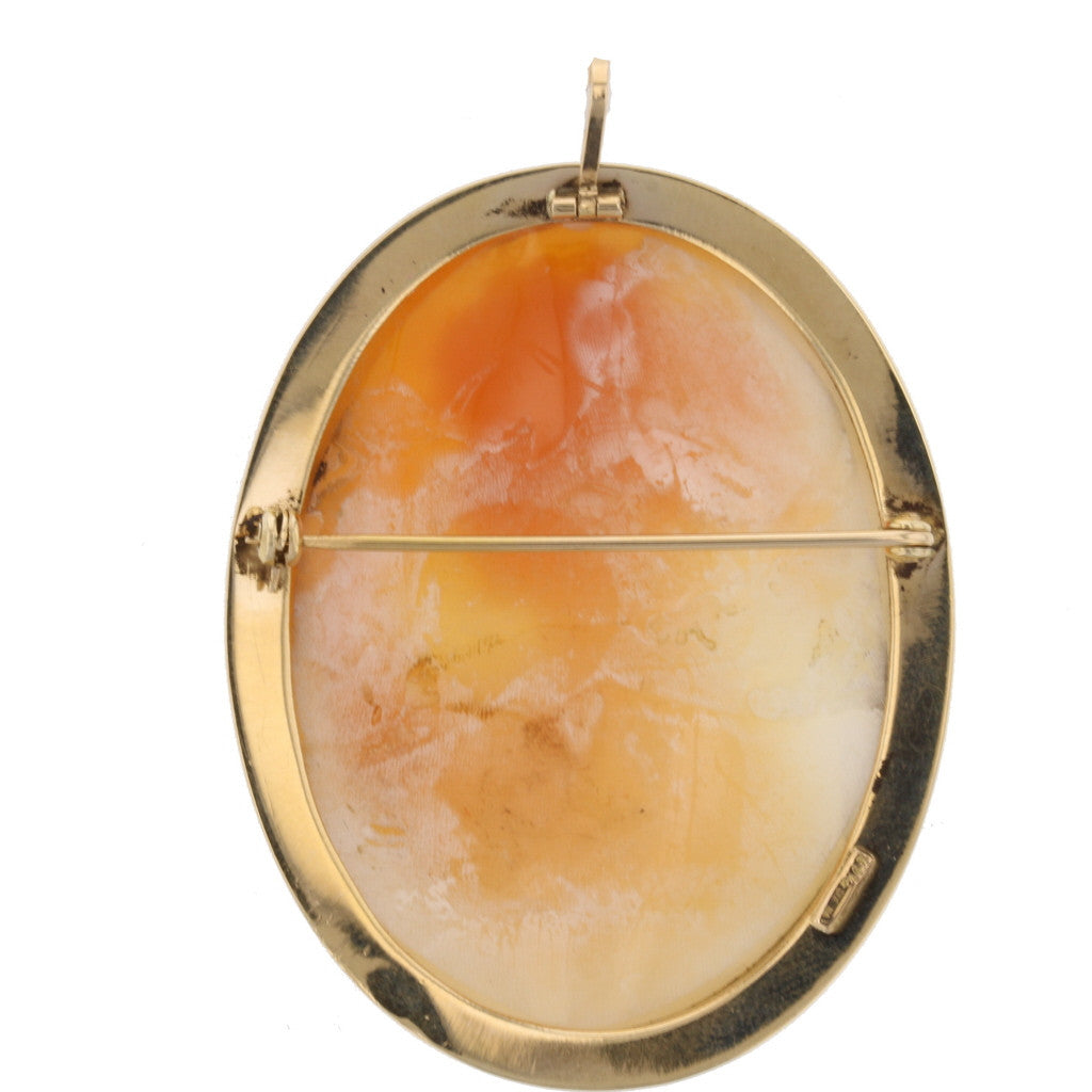 Shell Cameo Pendant/Brooch - David's Antiques & Jewelry